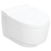 GEBERIT SET AquaClean Mera Comfort Dusch-WC Komplettanlage + Monolith Sanitärmodul für Wand-WC 114 cm Glas weiß