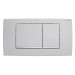 Geberit BetPl. Twinline30, für 2-Mengen-Sp. mattchrom-lackiert, easy-to-clean-besch