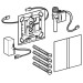 Geberit Typ 40 UR-Strg. m. elektron. Sp-Ausl. Netz.-Betr., Square, Glas schwarz