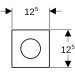 Geberit Typ 40 UR-Strg. m. elektron. Sp-Ausl. Netz.-Betr., Round, edelst. gebü./Etc
