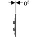 Geberit Typ 40 UR-Strg. m. elektron. Sp-Ausl. Netz.-Betr., Round, edelst. gebü./Etc