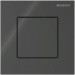 Geberit Typ 40 UR-Strg. mit pneum. Sp-Ausl. Square, Glas schwarz