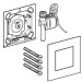 Geberit Typ 40 UR-Strg. mit pneum. Sp-Ausl. Square, rotgold gebü./Etc