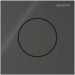 Geberit Typ 40 UR-Strg. mit pneum. Sp-Ausl. Round, Glas schwarz