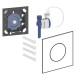 Geberit Typ 40 UR-Strg. mit pneum. Sp-Ausl. Round, schwarzmatt/Etc