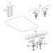 Geberit WC-Sitz iCon Square, Absenkautomatik Scharniere: Metall, weiß(alpin)
