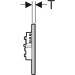 Geberit WC-Strg. m. elektr. Spül, Netz, bl/BT 2-Mengen-Sp., Sigma80, Glas verspiegelt