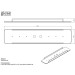 Giese Flatbord Wannenbrücke weiß mit Reling verchromt