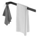 Giese Handtuchhalter mit Haken schwarz matt Montage in vier Positionen L: 300 mm