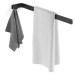 Giese Handtuchhalter mit Haken schwarz matt Montage in vier Positionen L: 400 mm
