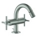 GROHE 2-Griff-Bidetbatt. Atrio 24353 Kreuz-Griff supersteel