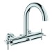 GROHE 2-Griff-Wannenbatt. Atrio 25268 Wandmontage Kreuz-Griff chrom