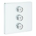 GROHE 3-fach Unterputzventil Grohtherm SmartControl 29158 eckig FMS moon white