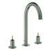 GROHE 3-L-WT-Batterie Atrio Private C. 20593 für Hebelgriffe satin steel