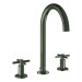 GROHE 3-Loch-WT-Batterie Atrio 20643 Rohrauslauf Kreuz-Griff satin graphite