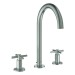 GROHE 3-Loch-WT-Batterie Atrio 20643 Rohrauslauf Kreuz-Griff supersteel