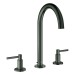 GROHE 3-Loch-WT-Batterie Atrio 20649 Rohrauslauf Hebelgr. hard graphite geb.