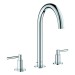GROHE 3-Loch-WT-Batterie Atrio 20649 Rohrauslauf Hebelgriff chrom