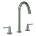 GROHE 3-Loch-WT-Batterie Atrio 20649 Rohrauslauf Hebelgriff satin steel