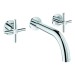 GROHE 3-Loch-WT-Batterie Atrio 20661 Fertigmontageset Kreuz-Griff chrom