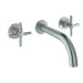 GROHE 3-Loch-WT-Batterie Atrio 20661 Fertigmontageset Kreuz-Griff supersteel