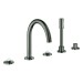 GROHE 5-L-Wannenkombin. Atrio Private C. 25224 für Hebelgriffe hard graphite geb.