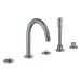 GROHE 5-L-Wannenkombin. Atrio Private C. 25224 für Hebelgriffe satin steel