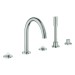 GROHE 5-L-Wannenkombin. Atrio Private C. 25224 für Hebelgriffe supersteel