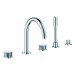 GROHE 5-L-Wannenkombin. Atrio Private C. 25226 Knopfbetätigung chrom