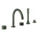 GROHE 5-L-Wannenkombin. Atrio Private C. 25226 Knopfbetätigung satin graphite