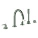 GROHE 5-Loch-Wannen-Kombination Atrio 29407 FMS Hebelgriff satin steel