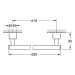 GROHE Badetuchhalter Atrio 40889 600mm supersteel