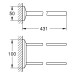 GROHE Handtuchhalter Allure Brilliant 40895 2-armig chrom