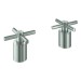 GROHE Kreuzgriff Atrio 18033 2 STK supersteel