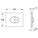 GROHE WC-Betätigung Skate Air 38506 Start/Stopp o.2-Mengen waagr. alpinweiß