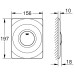 GROHE WC-Betätigung Surf 37063 156x197mm mit Druckknopfbet. alpinweiß