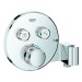 GROHE THM Grohtherm SmartControl 29120 FMS rund 2 Abspv. integ. Br.halter chrom