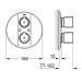 GROHE UP-THM-Wannenbatt. Grohtherm 2000 Special 19417 FMS für Rapido T chrom