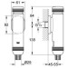 GROHE WC-Druckspüler Rondo A.S. 37145 Aufputz ohne Vorabsprerrung DN20 chrom