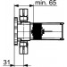 HA UP-Einbaukörper Einhand-Batterie Hansamatrix 4400 0100, verchromt