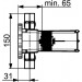HA UP-Einbaukörper Thermostat-Batterie Hansamatrix 4403 0100, verchromt