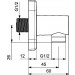 HA Wandanschlussbogen Hansaliving 5118 0183 verchromt