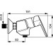 HA Einhand-Brause-Batterie für Wandaufbau Hansapolo 5145 chrom