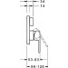 HA Funktionseinh. mit Dekorset Einhand- Wa-Batterie Hansaronda 8384 chrom