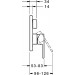 HA Funktionseinheit m. Dekorset Einhand- Wa-Batterie Hansaronda 3.5 8384 chrom