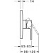 HA Funktionseinheit m. Dekorset Einhand- Br.-Batterie Hansaronda 3.5 8386, chrom