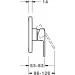 HA Funktionseinheit m. Dekorset Einhand- Br.-Batterie Hansaronda 3.5 8386, chr.