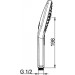 HA Handbrause Hansaactivejet Style 8433 0200 3-strahlig weiß/chrom