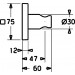 Hansa Brausehalter HANSADESIGNO 4444 verchromt