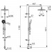 HA Kopfbrause-Set HANSABASICJET 4438 Chrom DN 15